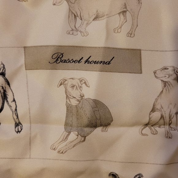 Vintage Burberry Silk Scarf with Dog Breeds - Picture 5 of 6